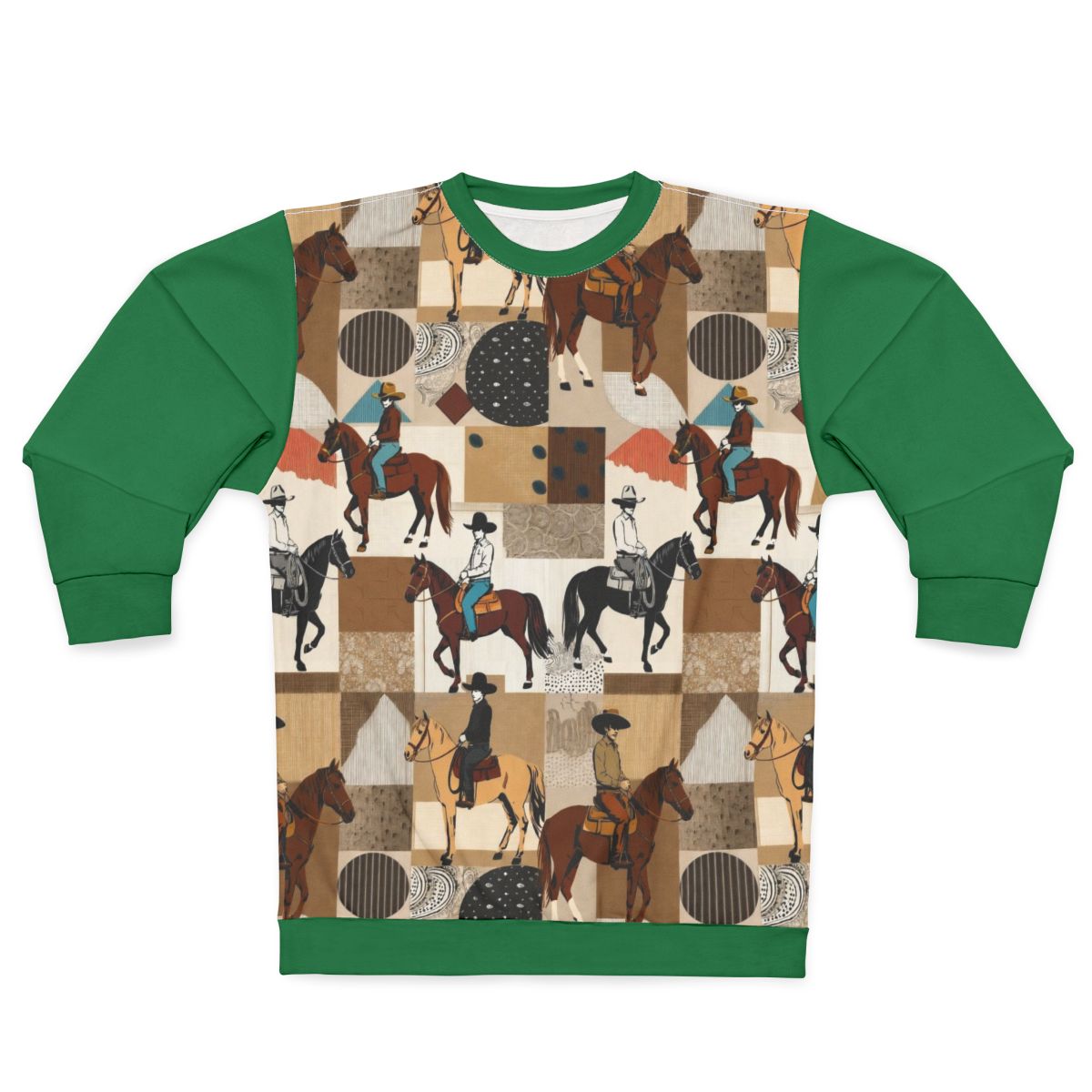 Casual Patchwork Sweater - Rider&#39;s Spirit