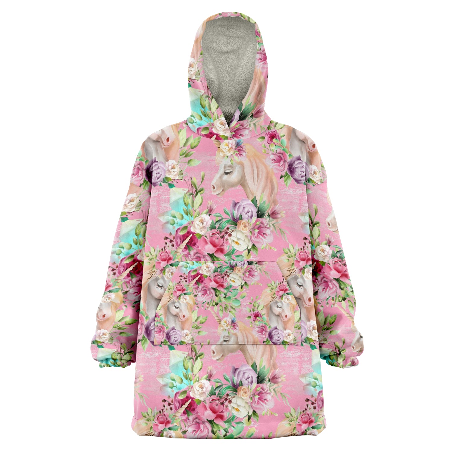 Watercolor Pinky Unicorn - Snug Hoodie