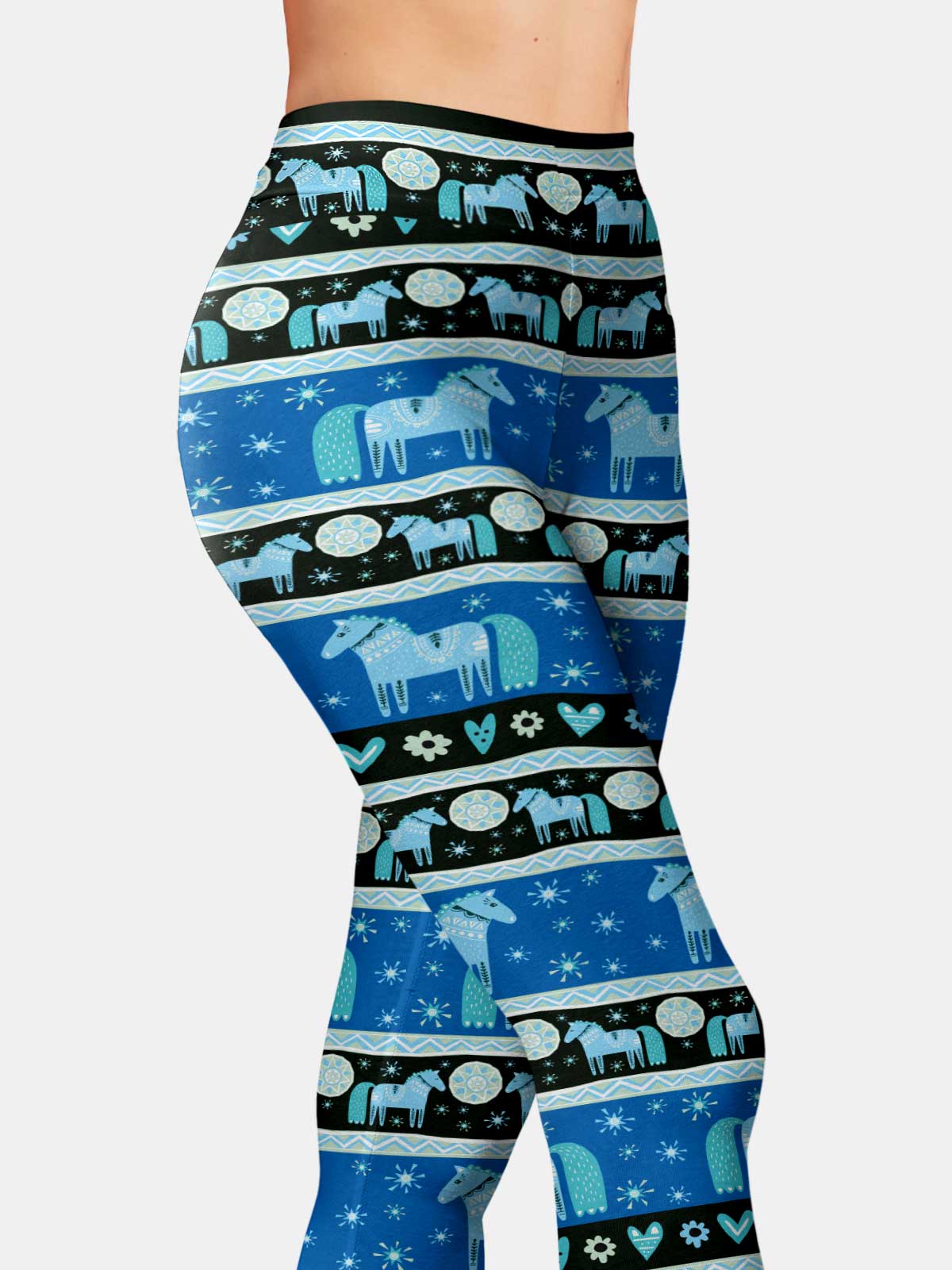 Arctic Horse Yoga Leggings