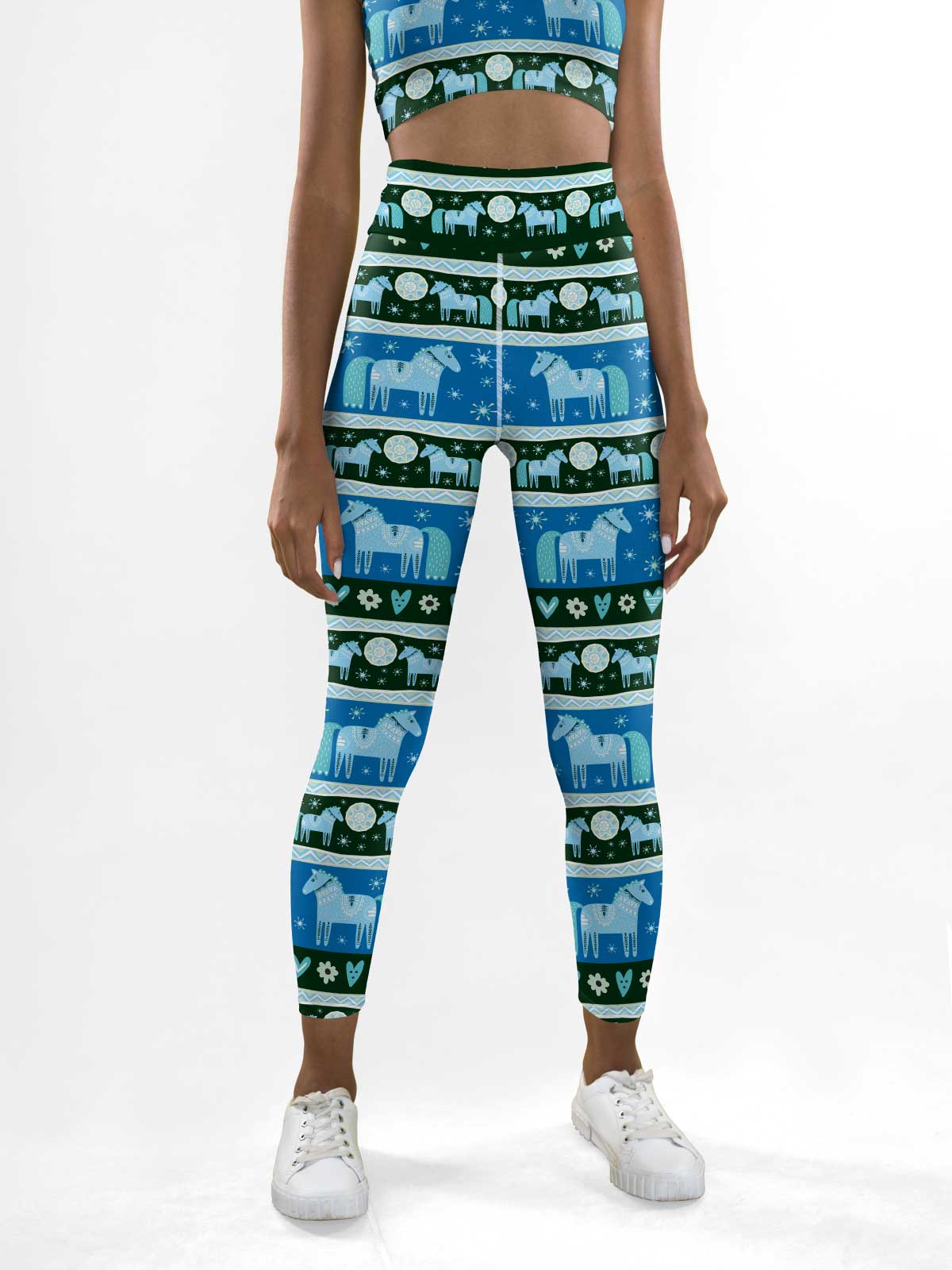 Arctic Horse Yoga Leggings