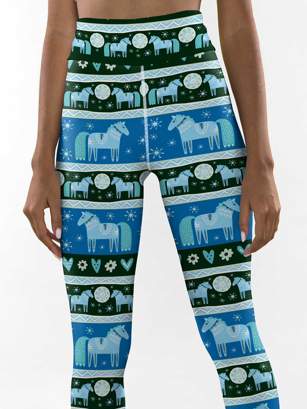 Arctic Horse Yoga Leggings