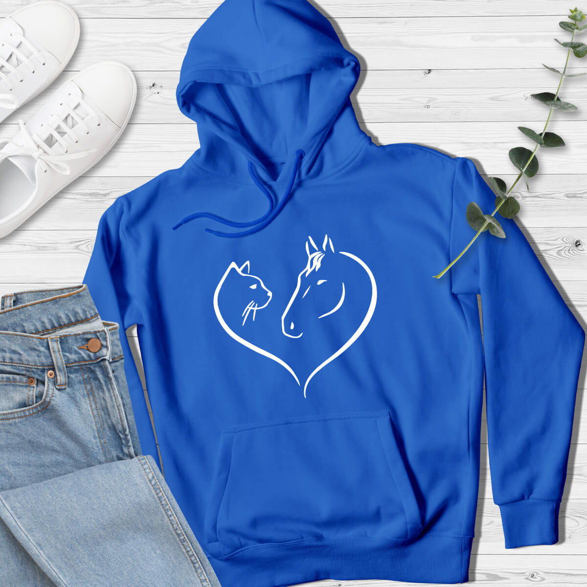 Horse & Cat Lover Hoodie