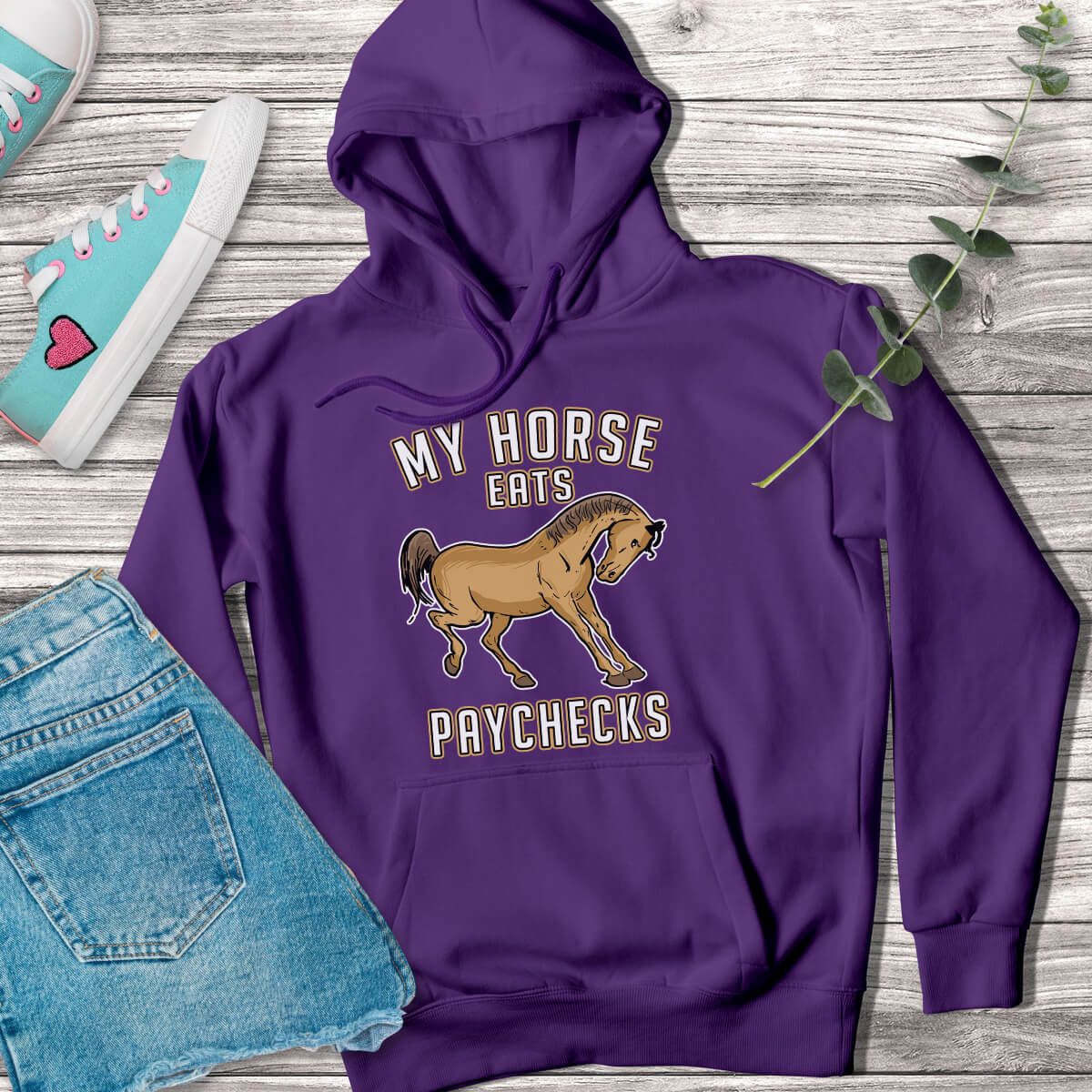 My Horse Eats Paychecks - Heavy Blend™ Hoodie