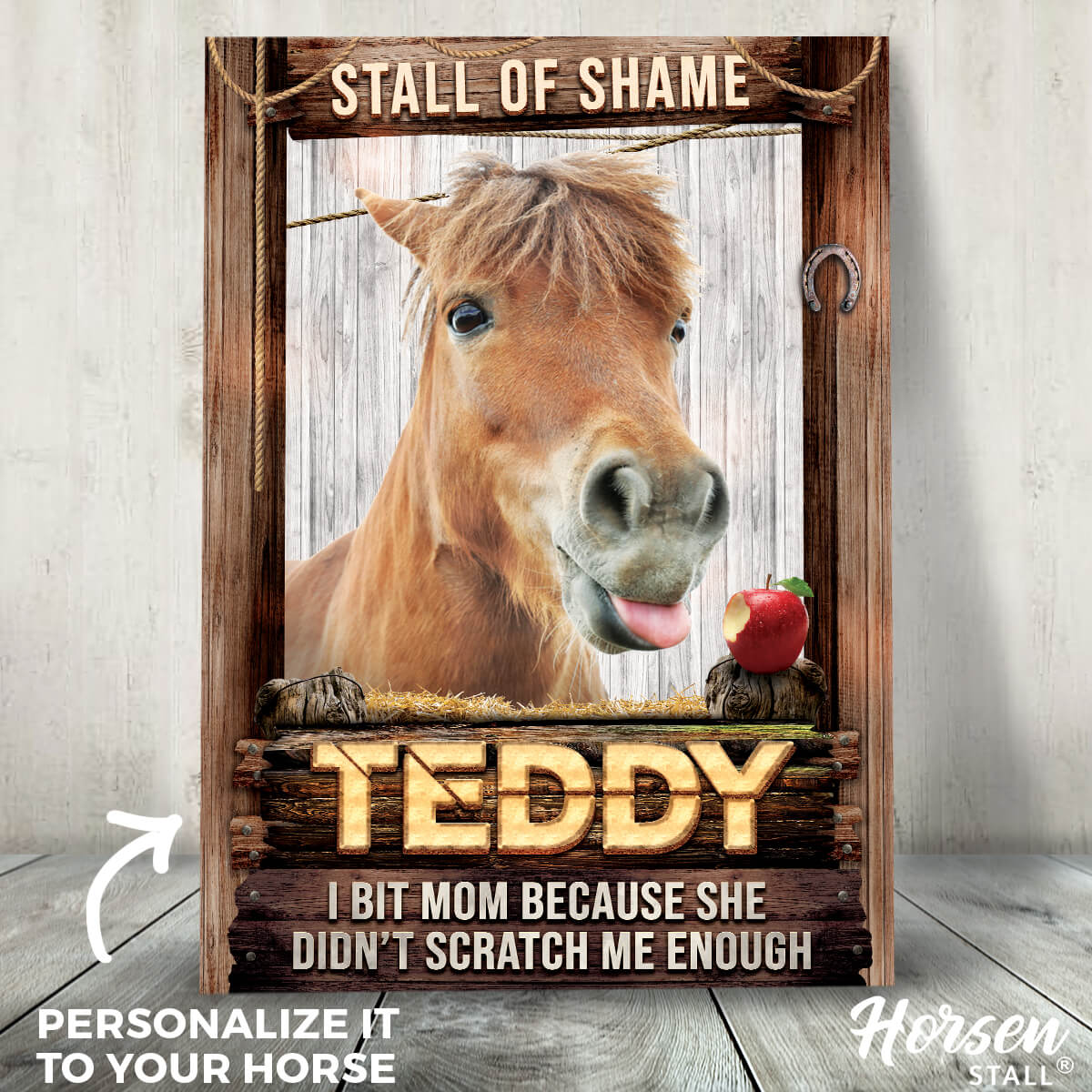 Stall of Shame - Funny Horse Shaming Canvas