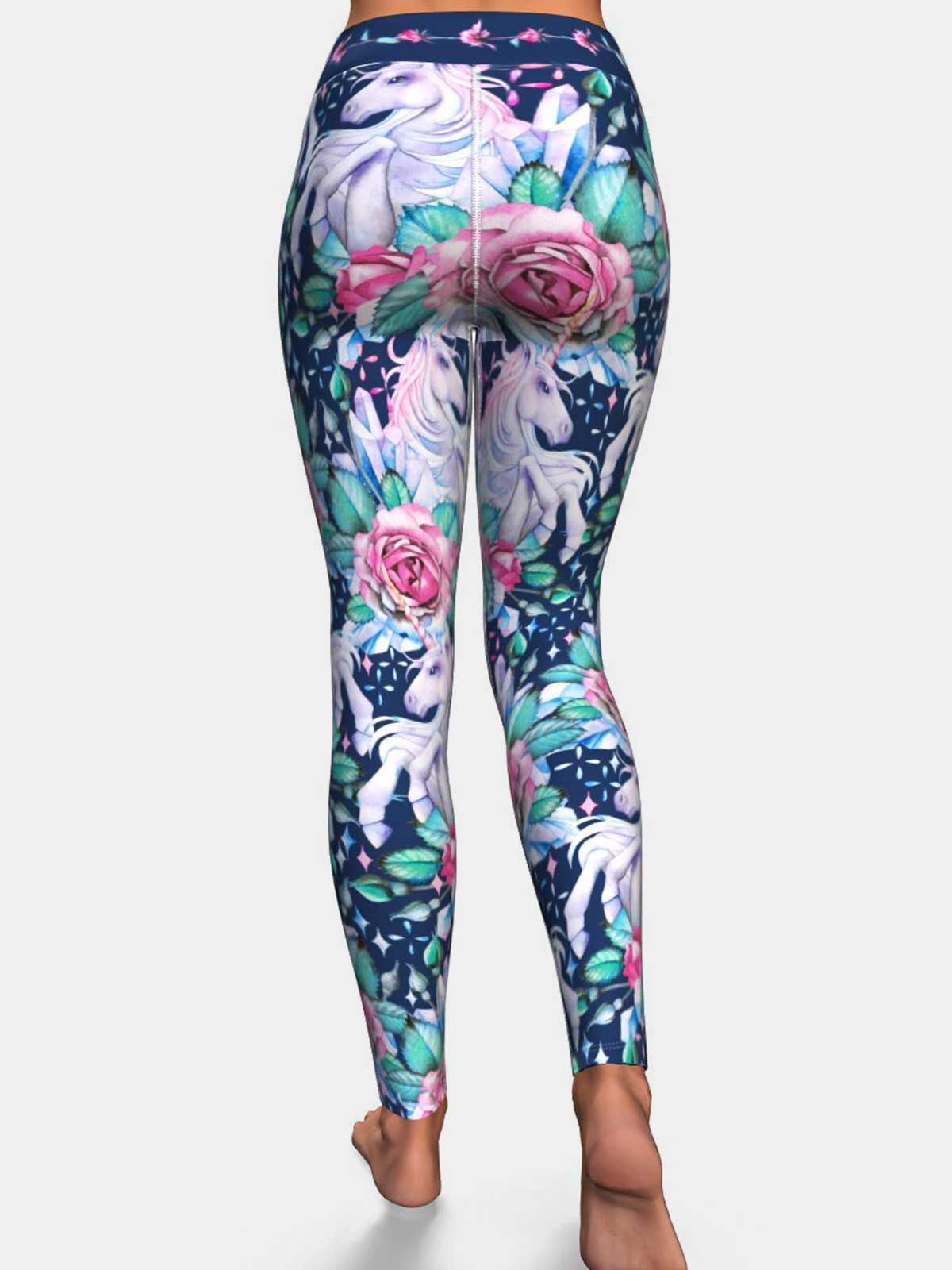 Unicorn of Roses - Yoga Leggings