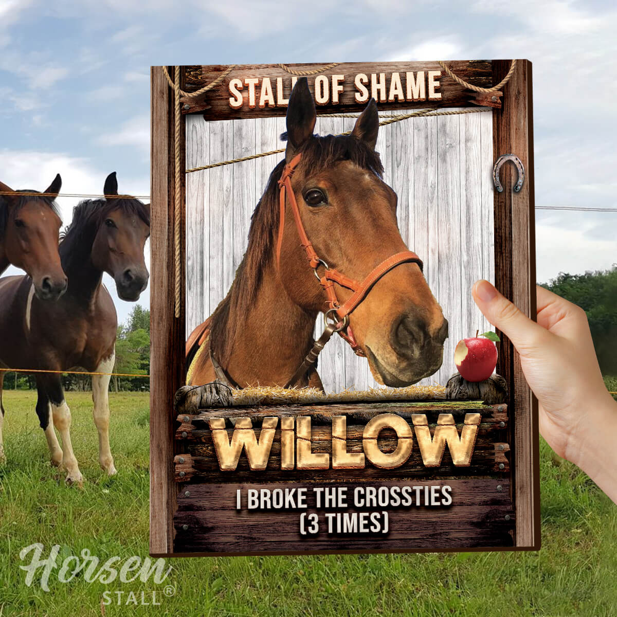 Stall of Shame - Funny Horse Shaming Canvas