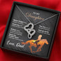 Father to Daughter (Horse Girl) - Bonded Hearts Necklace