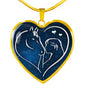Premium "Two Hearts One Love" Necklace - Galaxy Edition