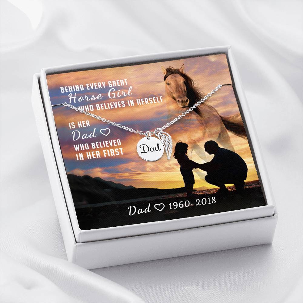 Dad Memorial - Premium Necklace